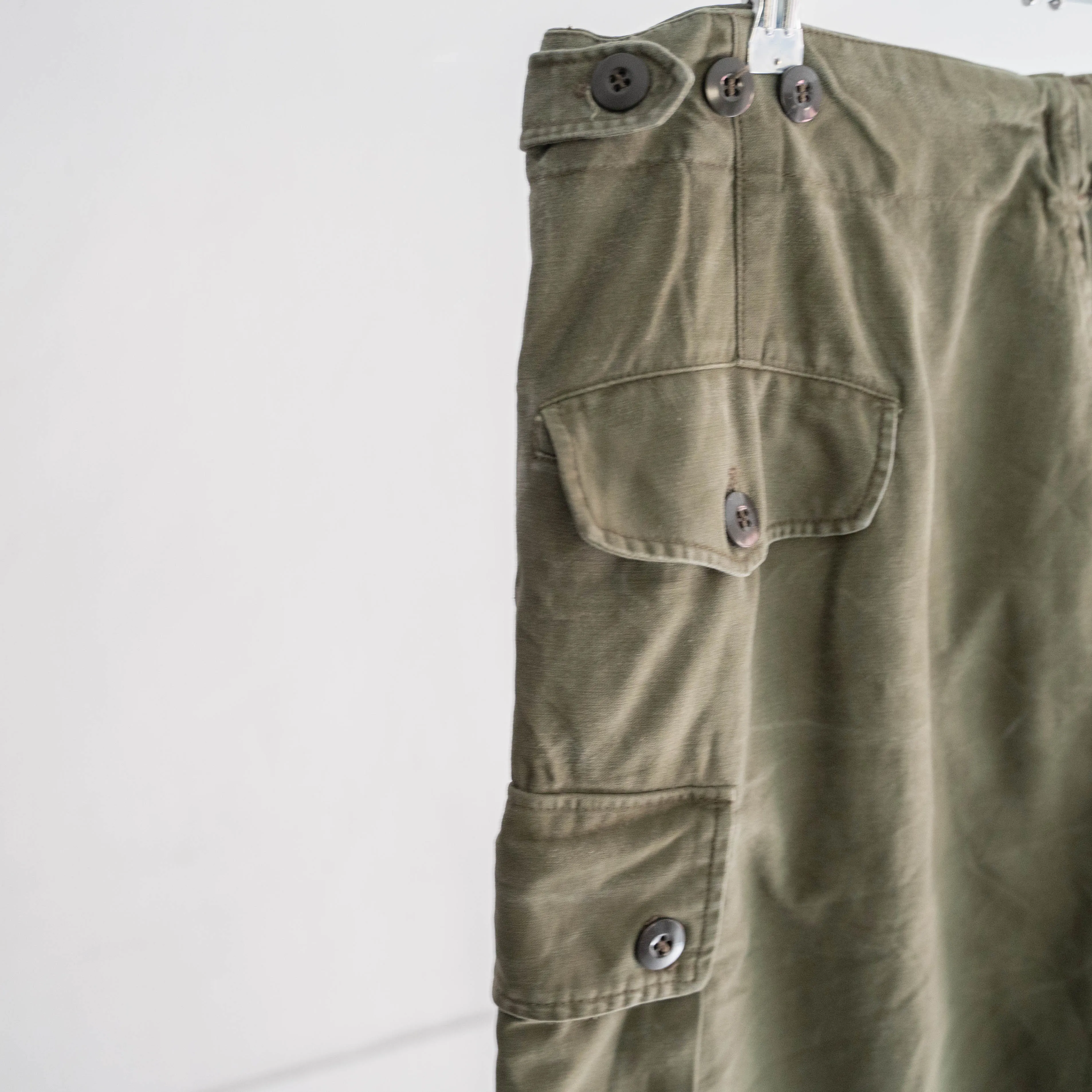 1950-60s Dutch military double face cargo pants -good condition-