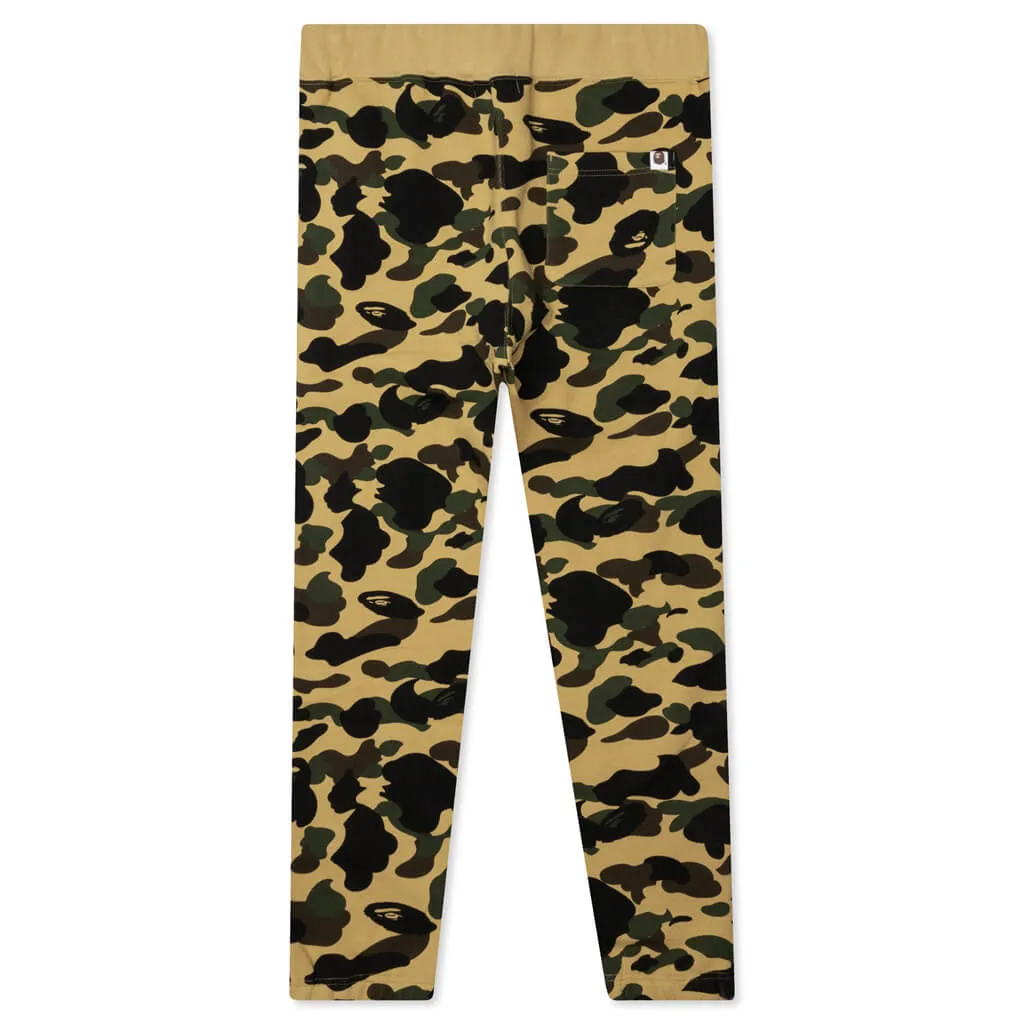 1st Camo Wide Fit Sweat Pants - Yellow