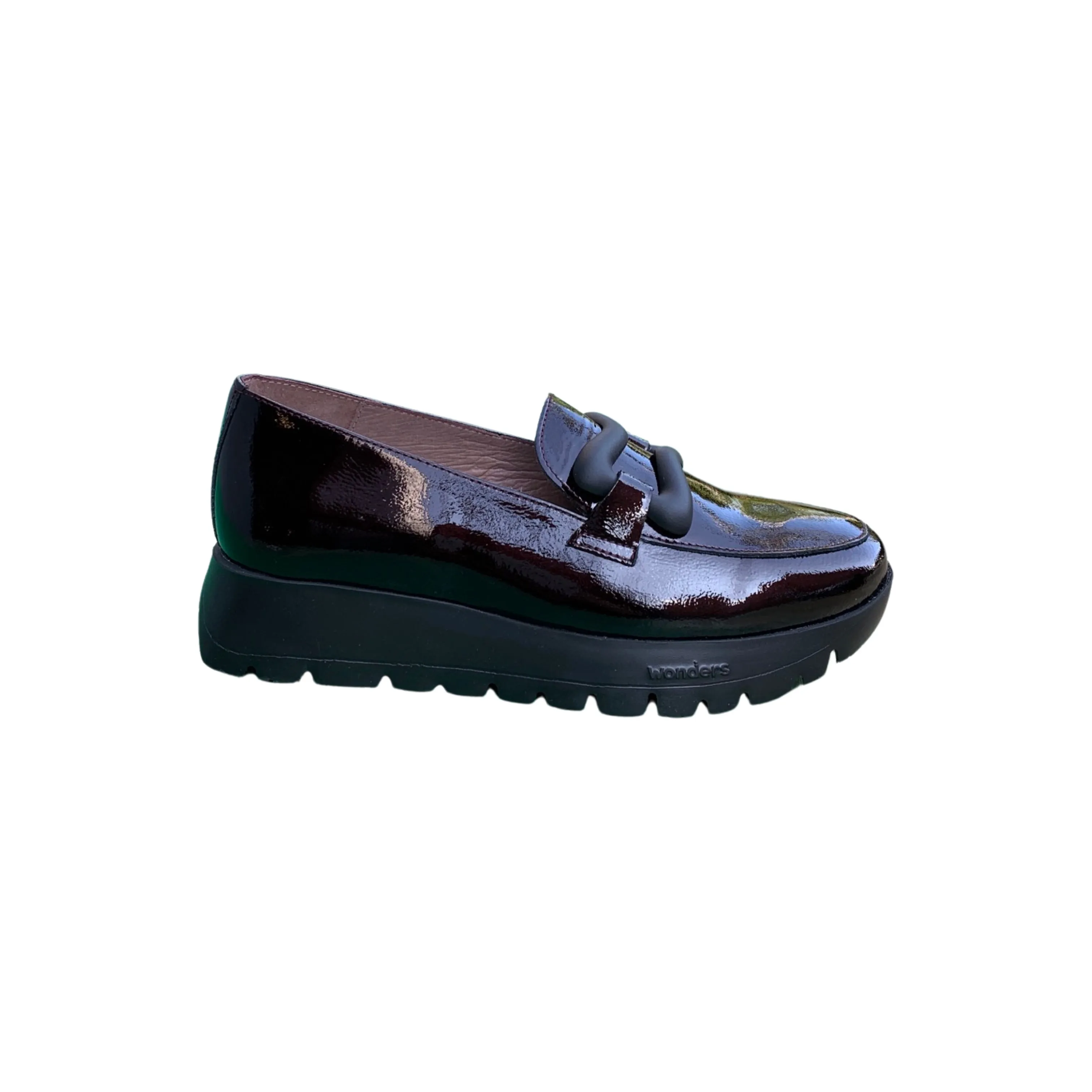 A2430 Dark Burgundy Platform Loafer