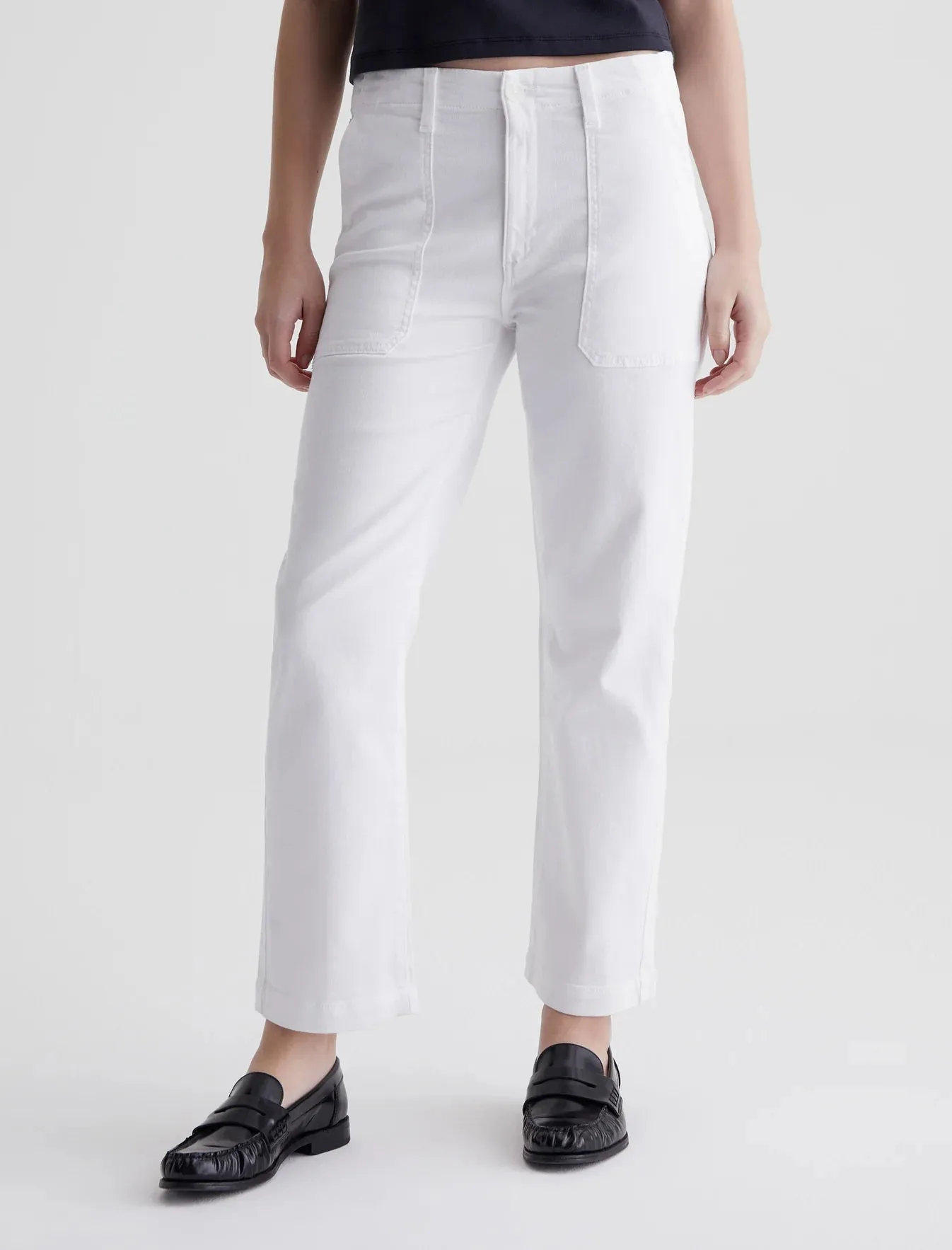 ANALEIGH STRAIGHT CROP (CLOUD WHITE) - A.G.