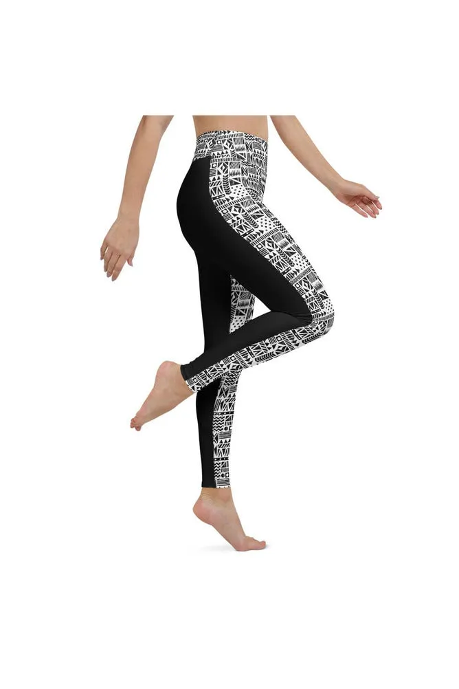 Aztec 2-Tone Yoga Leggings