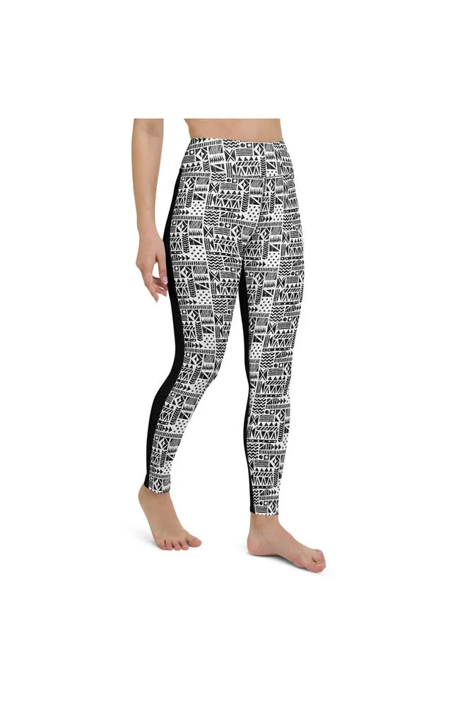 Aztec 2-Tone Yoga Leggings