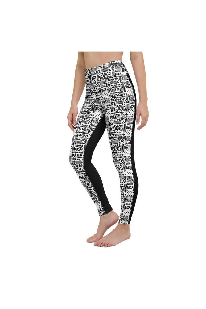 Aztec 2-Tone Yoga Leggings