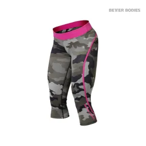 Better Bodies Camo Capri Tights - Green Camoprint