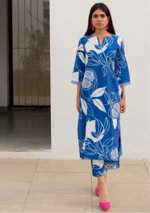 Blue Anaar Kurta Set