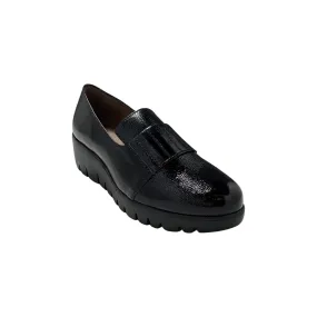 C33281 Black Patent Platform Loafer