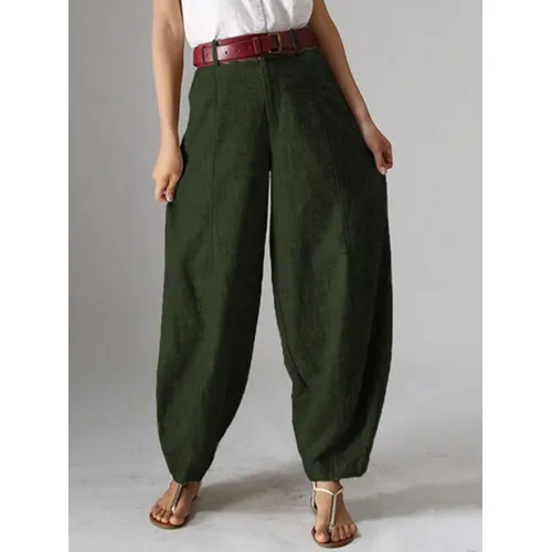 Casual Solid Harem Pants