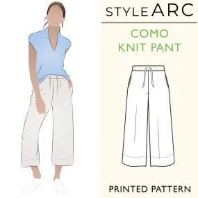 Como Knit Pants Sewing Pattern by Style Arc, US Sizes 0-26