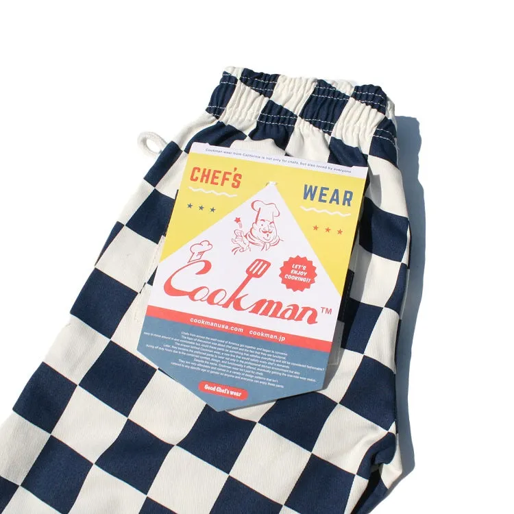 Cookman Chef Pants Kids - Checker : Navy