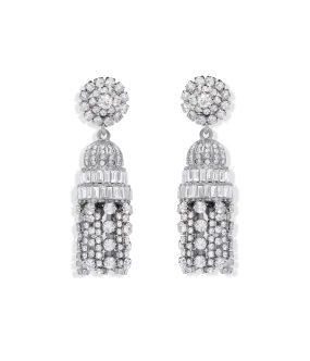 Dynasty Crystal Tassel Earrings