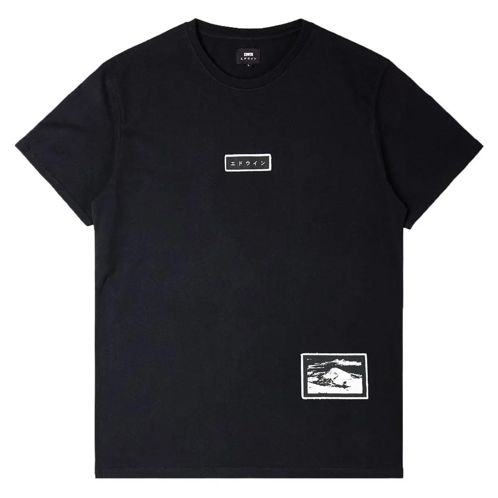 Edwin Katakana Fuji Patch T-Shirt  - Black