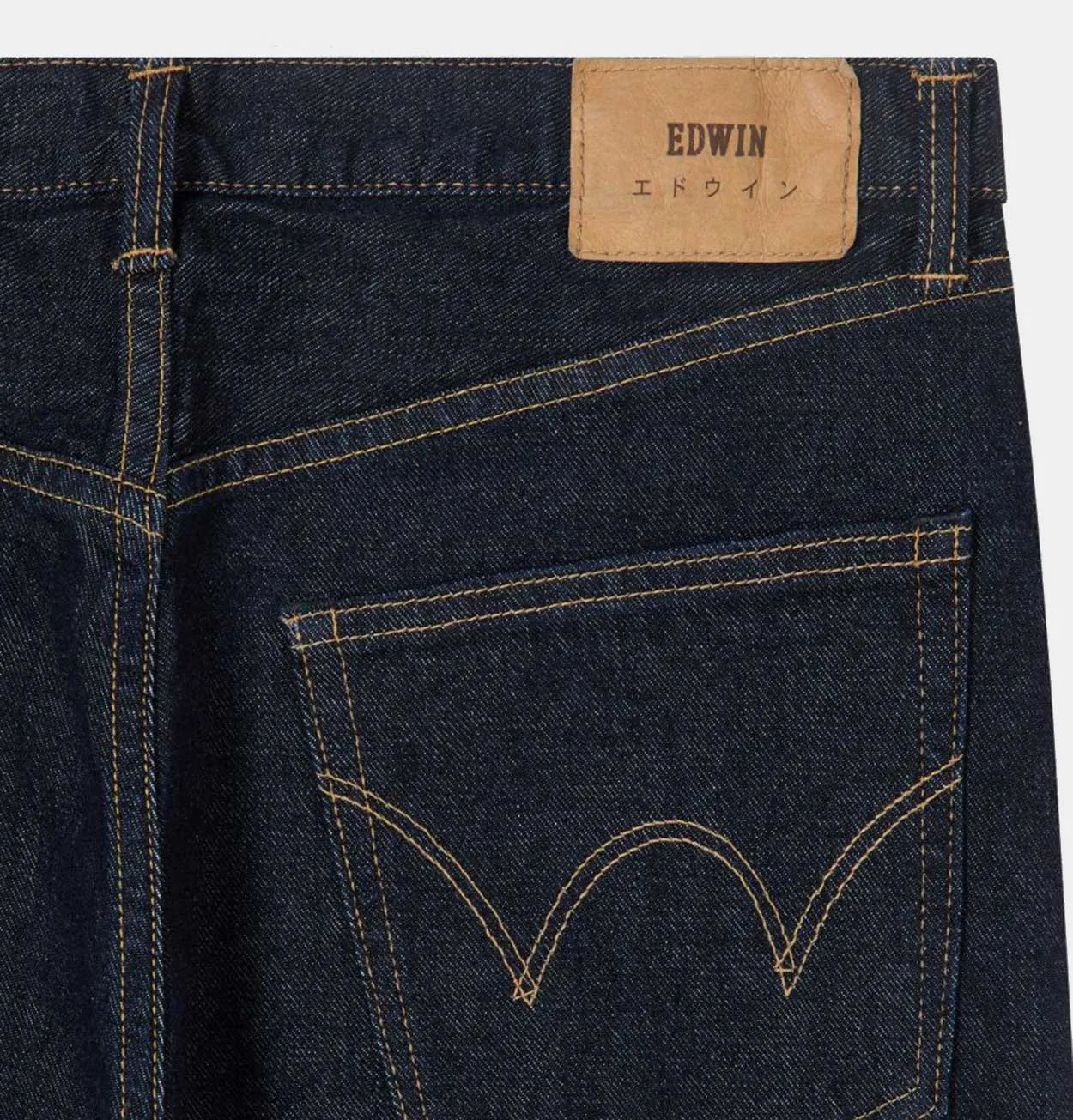 EDWIN Loose Tapered Jeans in Blue Rinsed