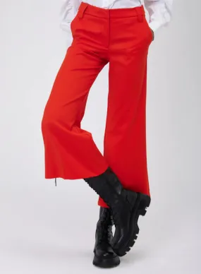 Exotic Orange Cropped Trousers