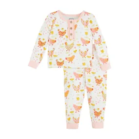 Flower Chicken PJ Set