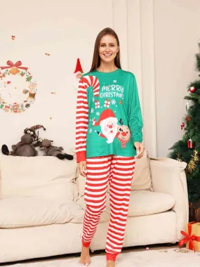 Full Size MERRY CHRISTMAS Top and Pants Set