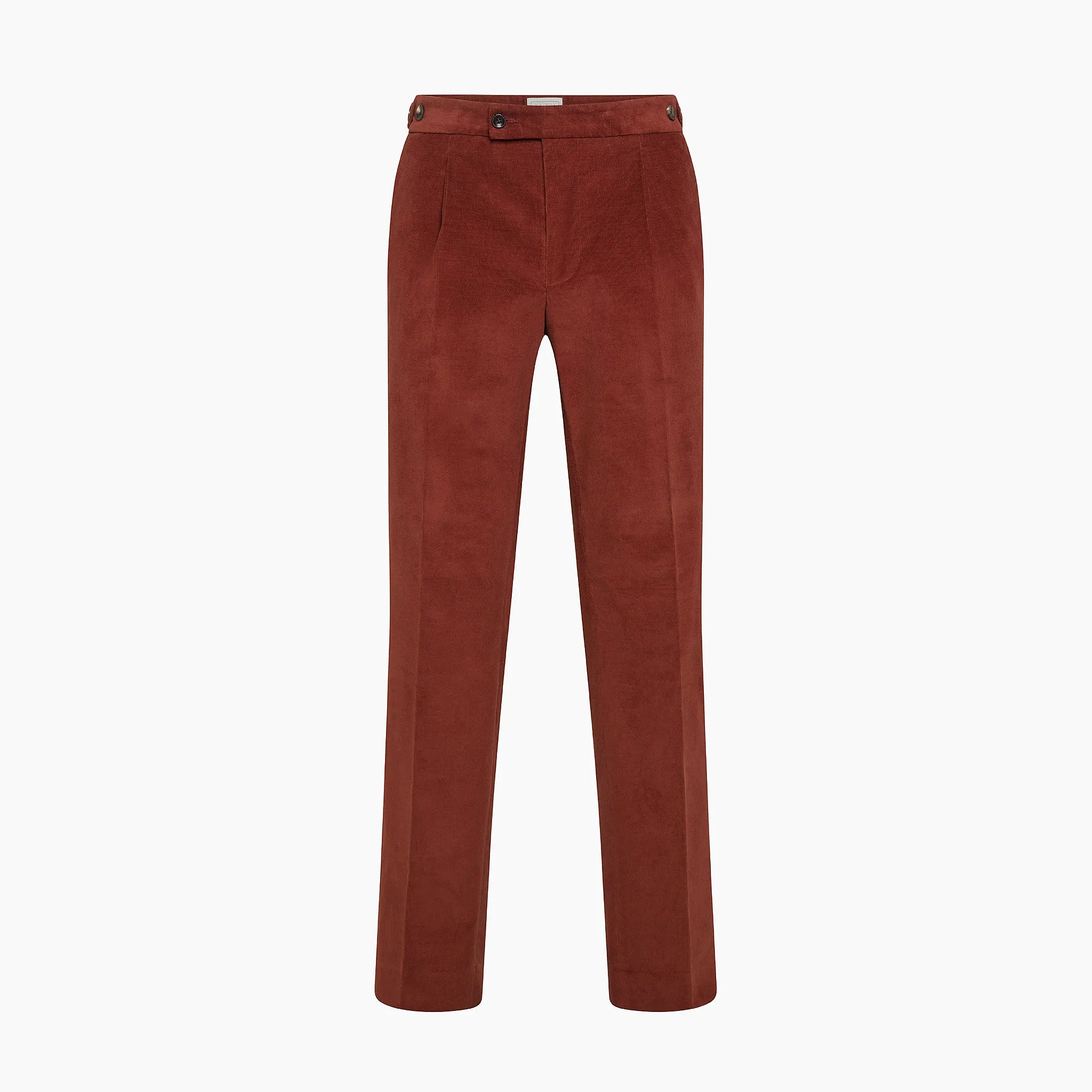 Gary Pleated Chino Pants in Soft Luxury Corduroy