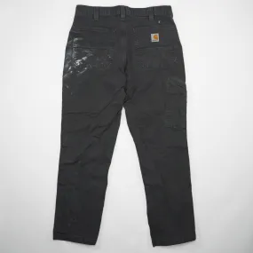 Grey Painted Carhartt Workwear Pants (34 x 30)