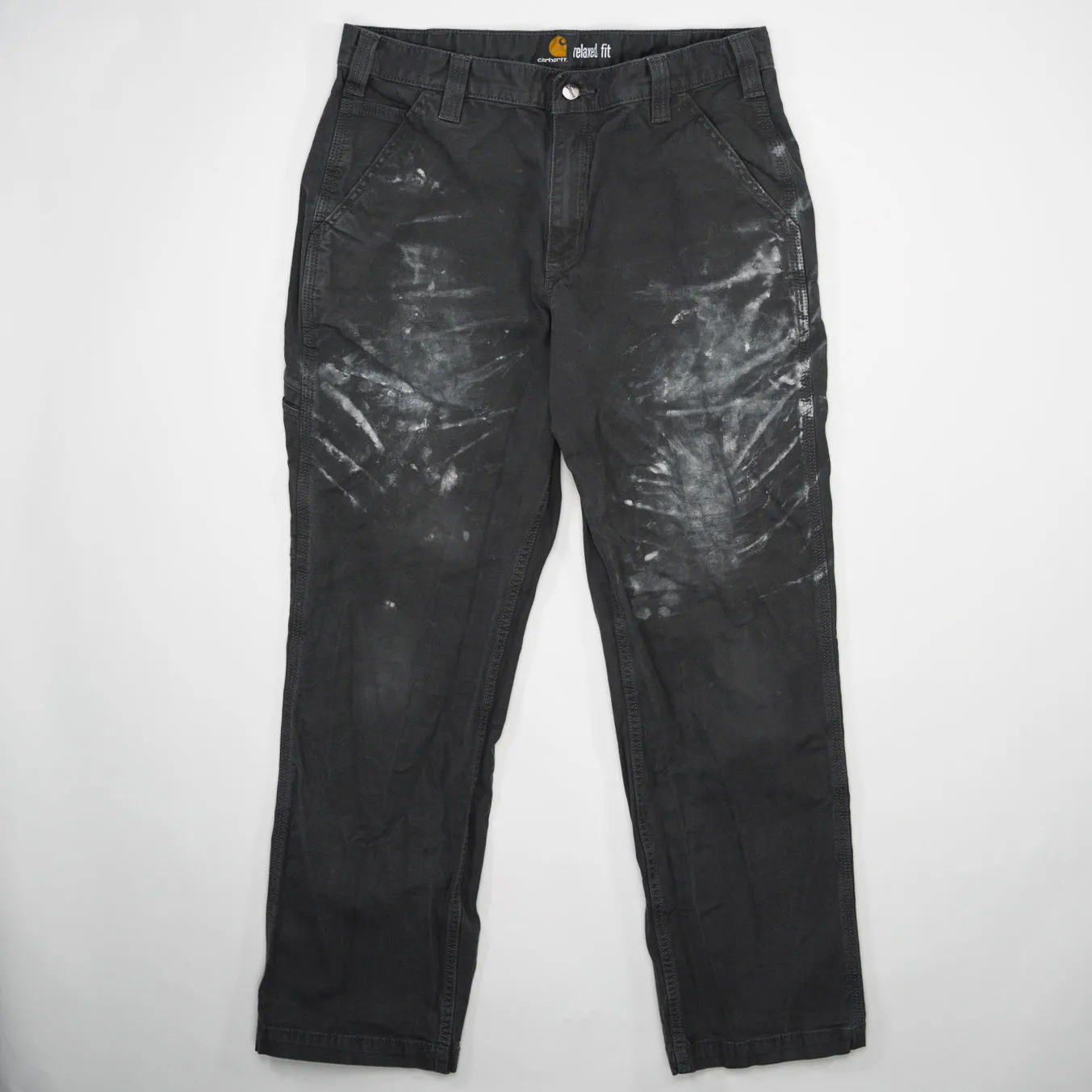 Grey Painted Carhartt Workwear Pants (34 x 30)