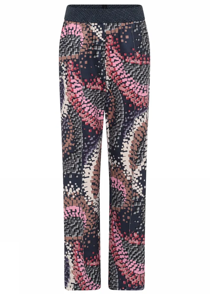 Gustav Marisa jersey pants 51011 Bukser - Blue Paisley