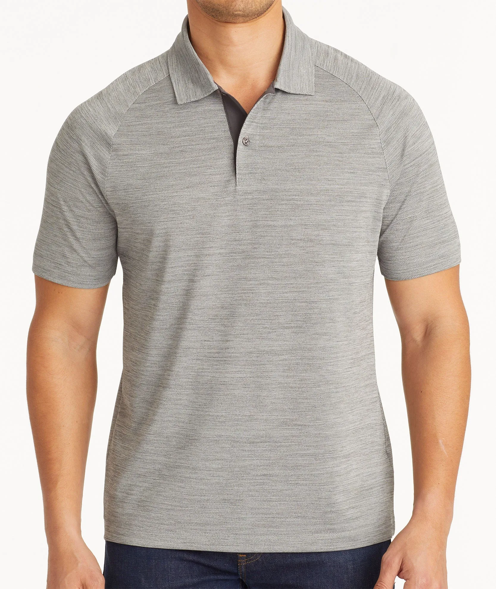 Heathered Performance Polo