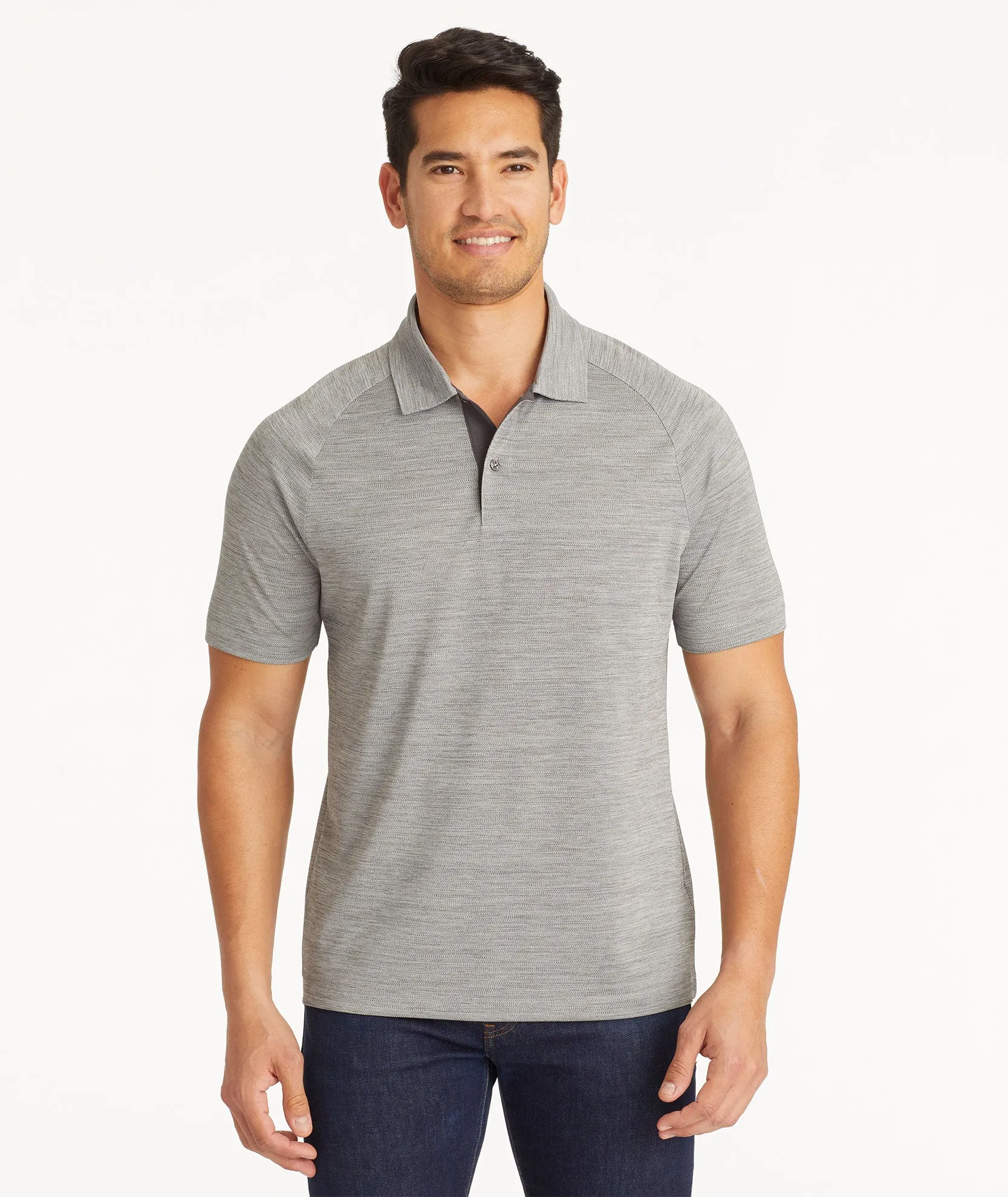 Heathered Performance Polo