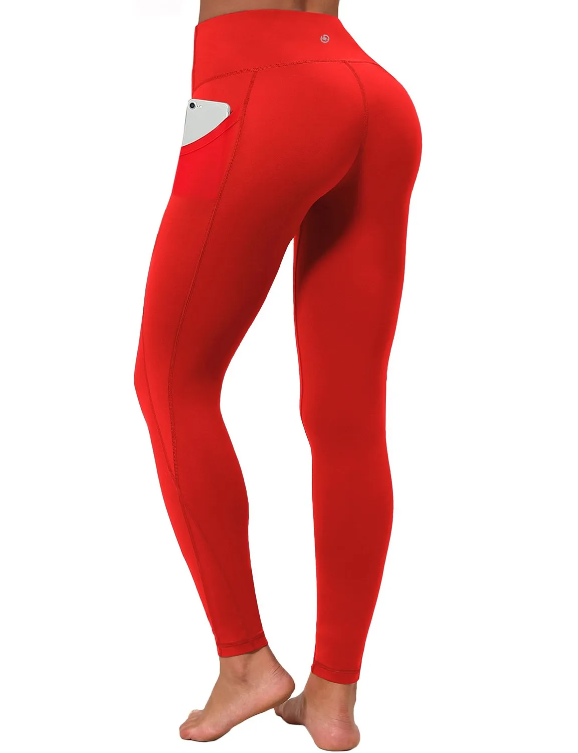 High Waist Side Pockets yogastudio Pants scarlet ins_yogastudio