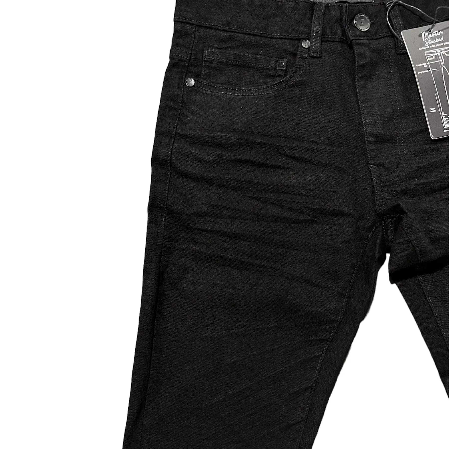 Jordan Craig Martin Stacked Denim Pants (Black) JTF956