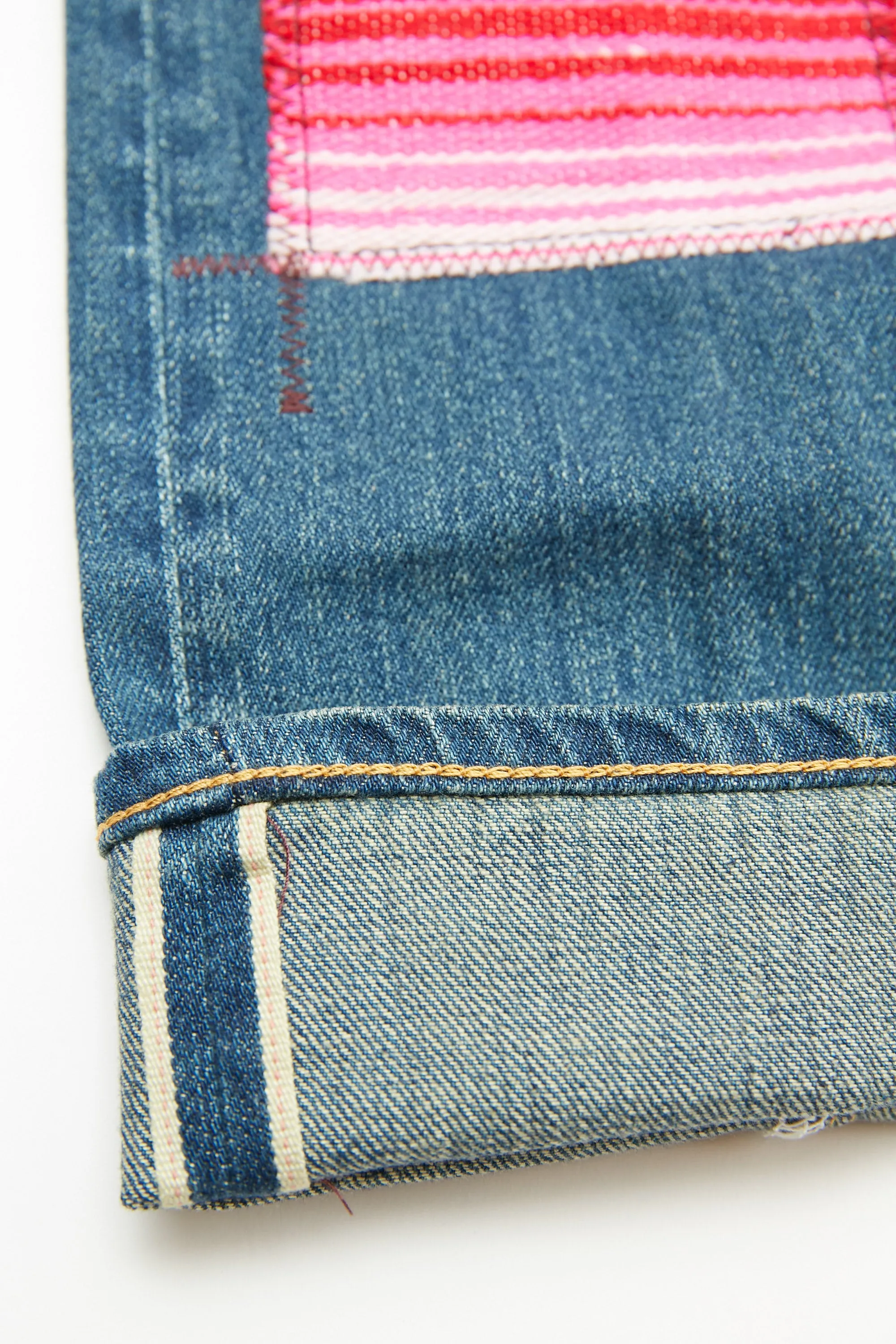 JUNYA WATANABE MAN Cotton Selvedge Denim x Multi Fabrics Mix Levi's W Name - INDIGO X  MIX