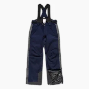 Kilian ski pants in laminated virgin wool (dark blue)