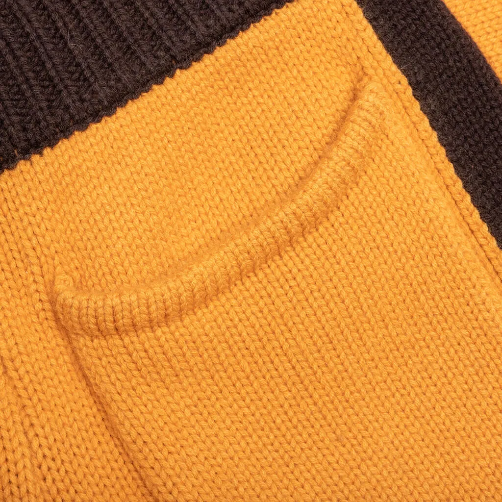 Knit Track Pant - Yellow/Black