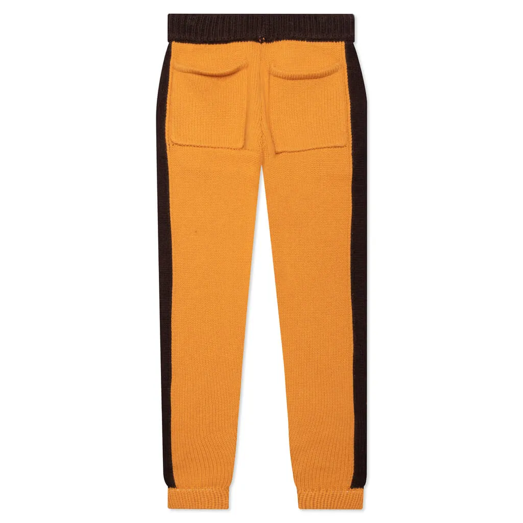 Knit Track Pant - Yellow/Black