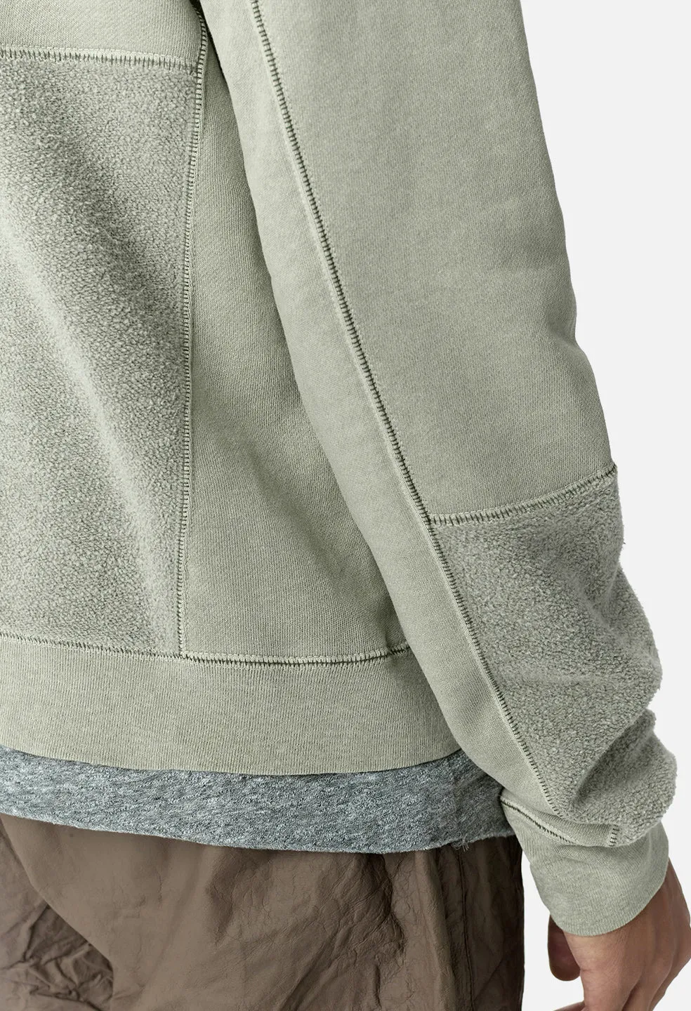 Loose Stitch Beach Hoodie / Washed Olive