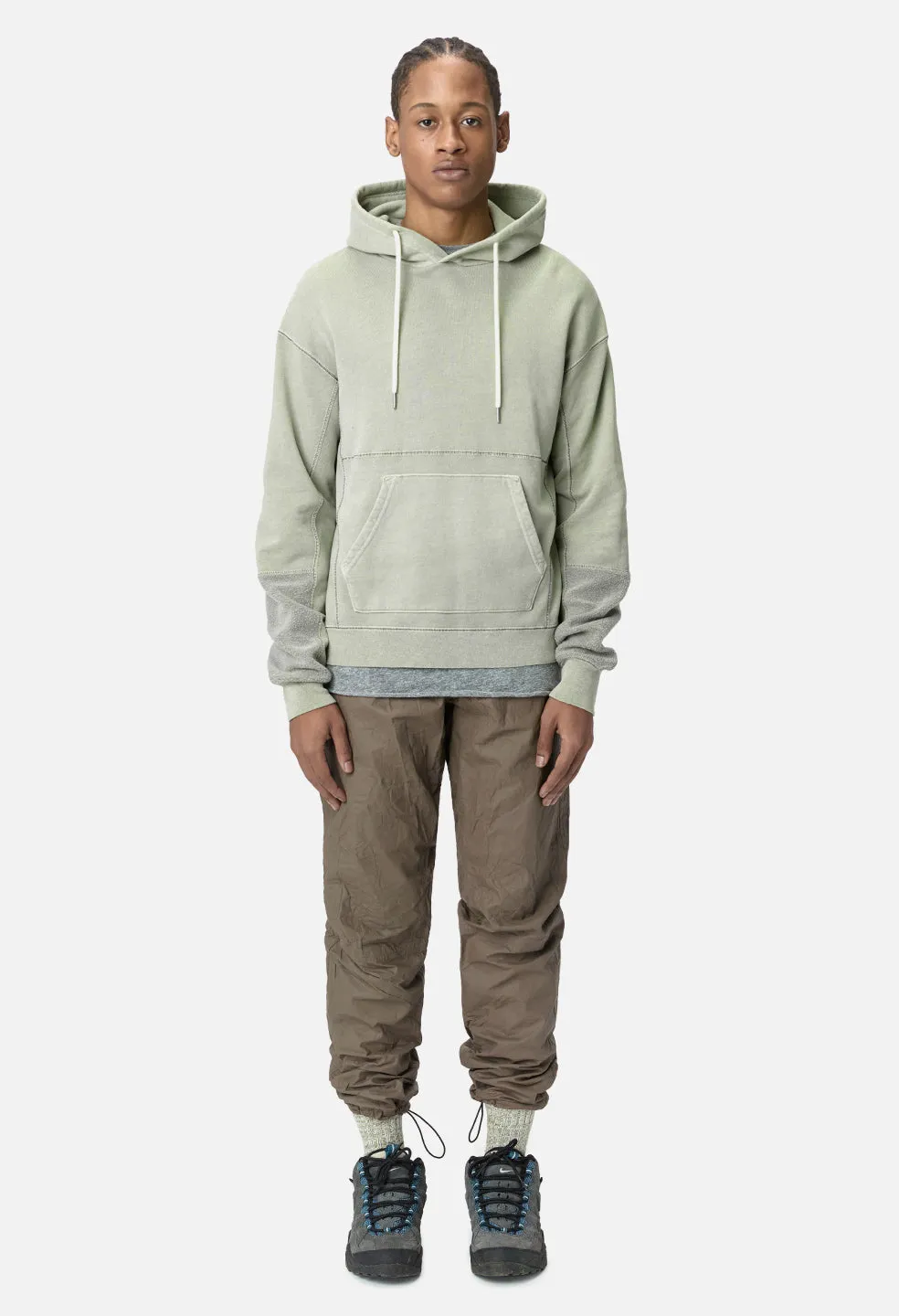 Loose Stitch Beach Hoodie / Washed Olive