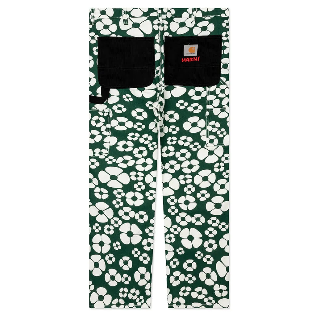 Marni x Carhartt WIP Single Knee Pant - Forest/Green