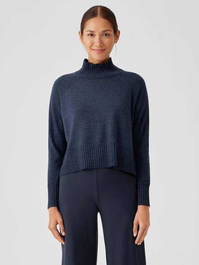 MERINO JERSEY TURTLENECK