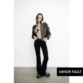 (Minor Fault) Black High Rise Flare Jeans