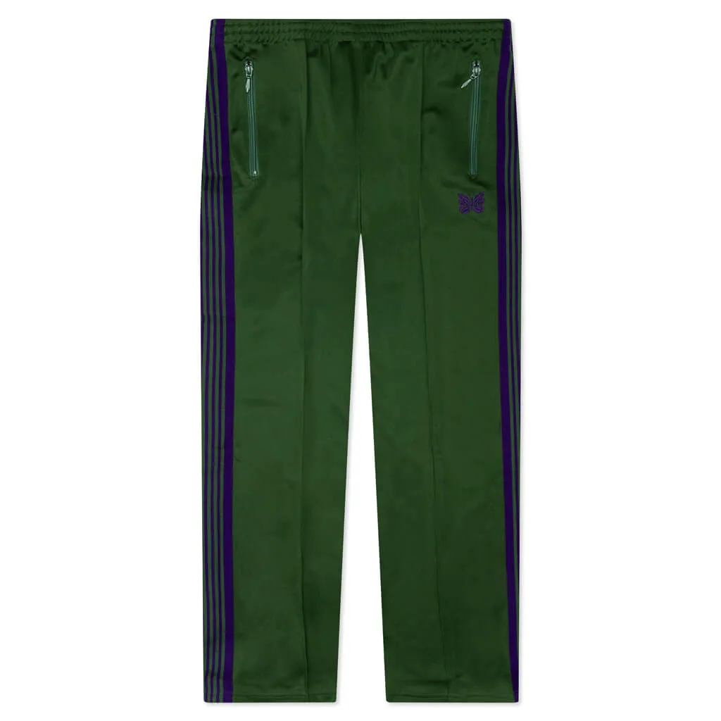 Narrow Track Pant Poly Smooth - Ivy Green