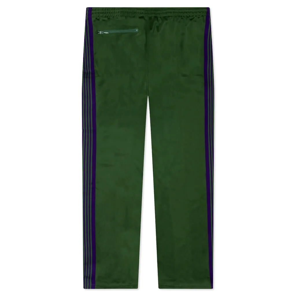 Narrow Track Pant Poly Smooth - Ivy Green