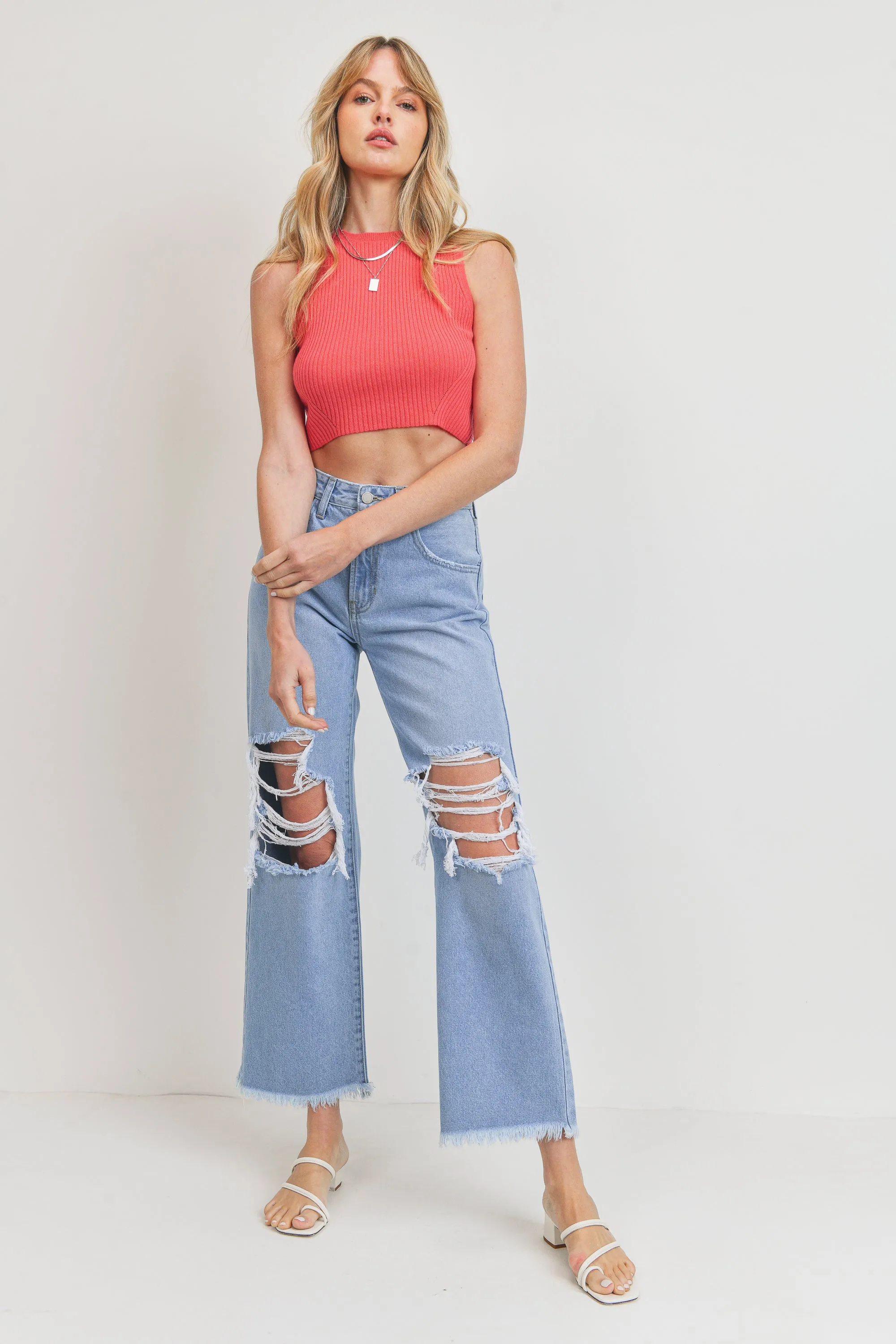 Nora Distressed Jeans Light Denim