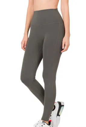 Nova Workout Seamless Leggings-Ash Gray