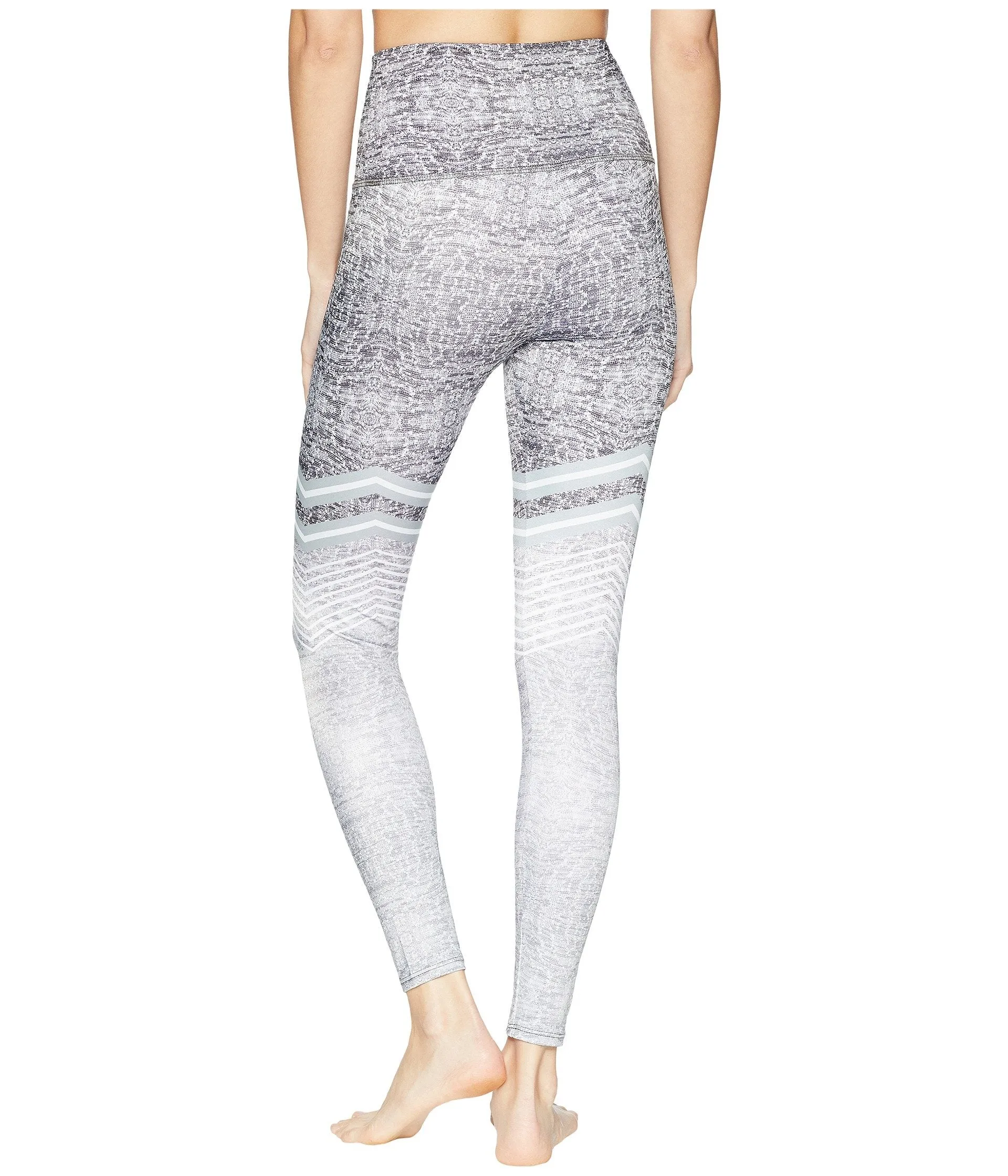 Onzie High Rise Graphite Chevron Leggings