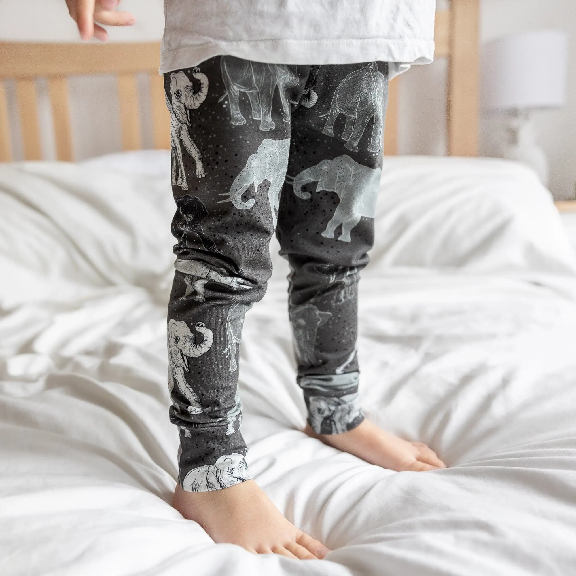 Organic Baby & Toddler Leggings | Elephants