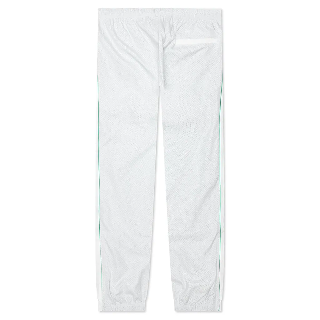 Perforated Layered Track Pant - White/Green