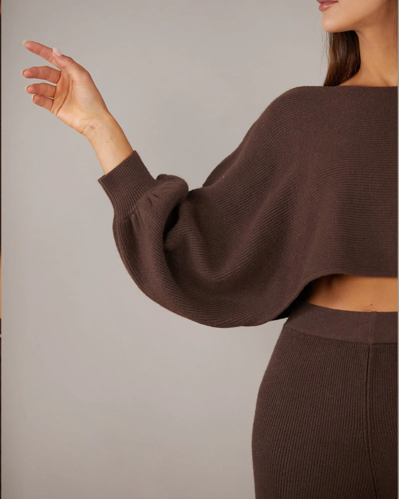 Pinto Knit Shrug Top