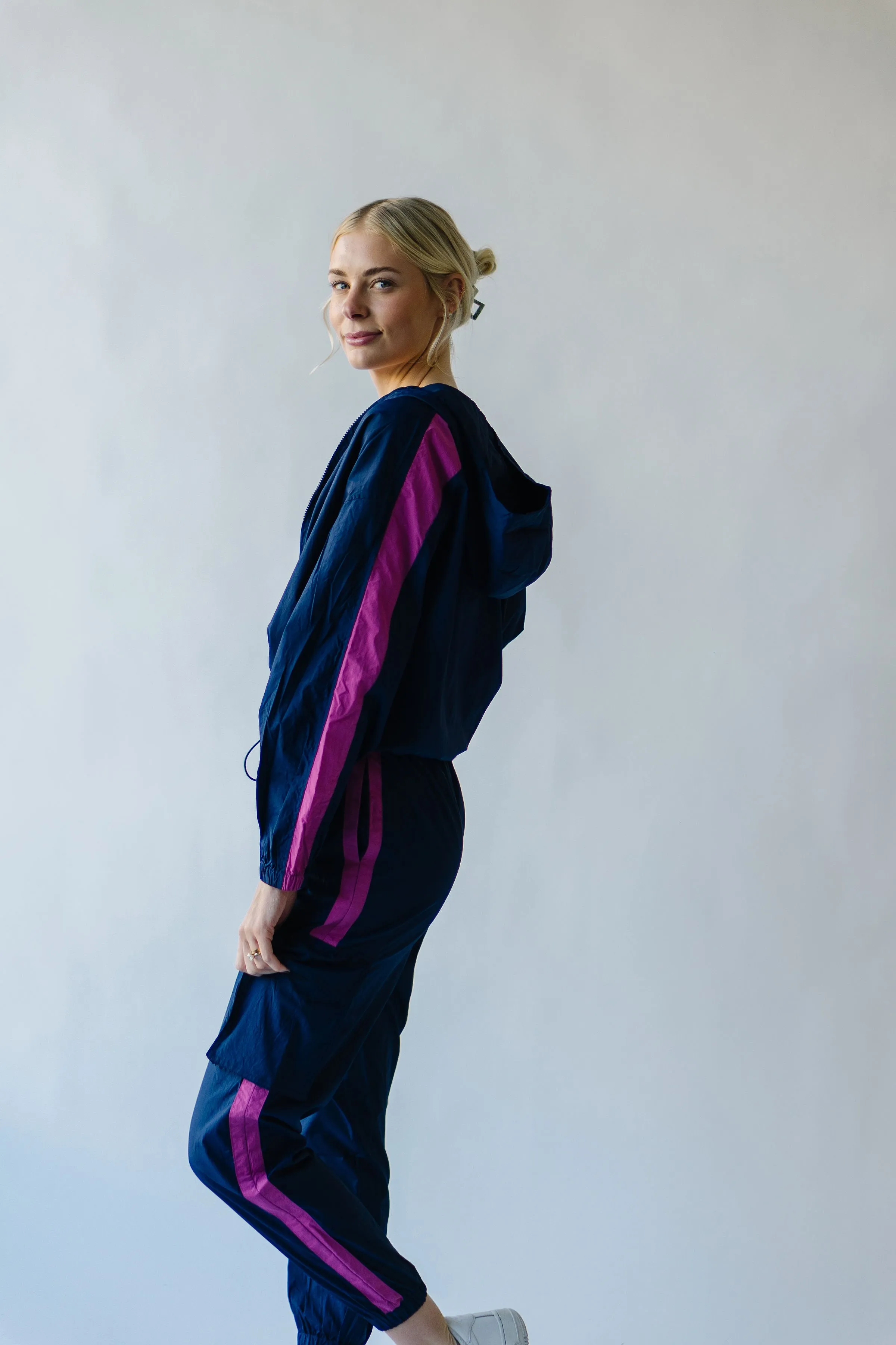 Piper & Scoot: The Lipa Windbreaker Pants in Navy