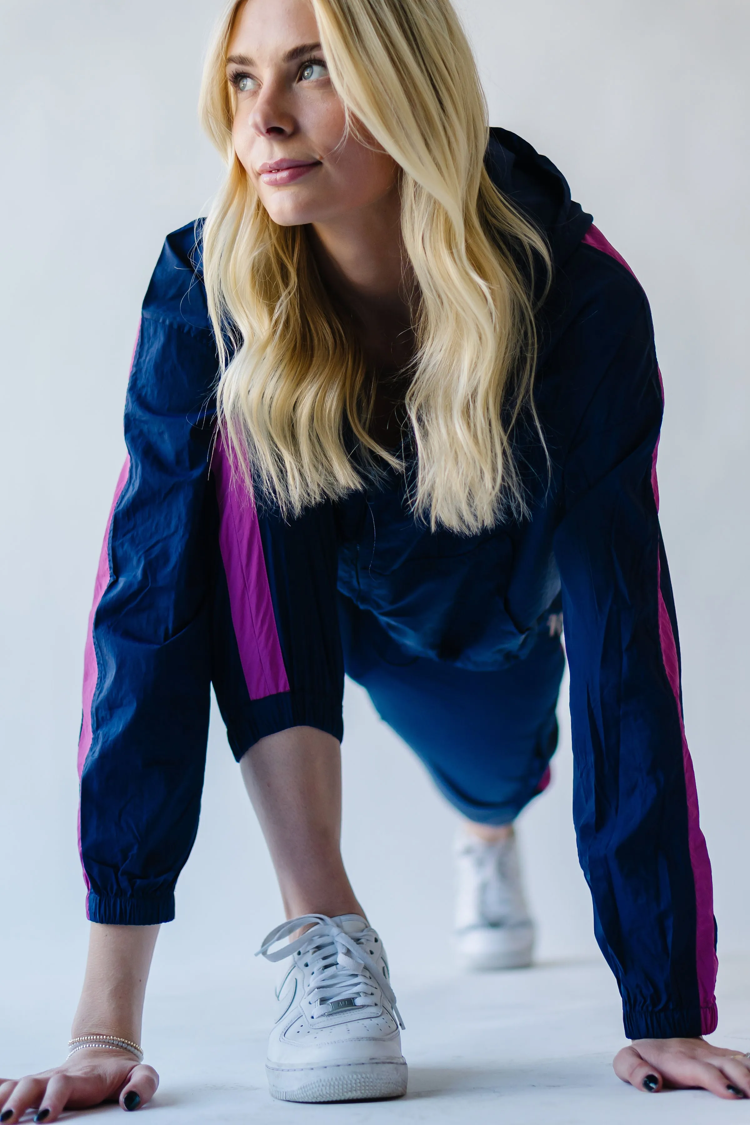 Piper & Scoot: The Lipa Windbreaker Pants in Navy