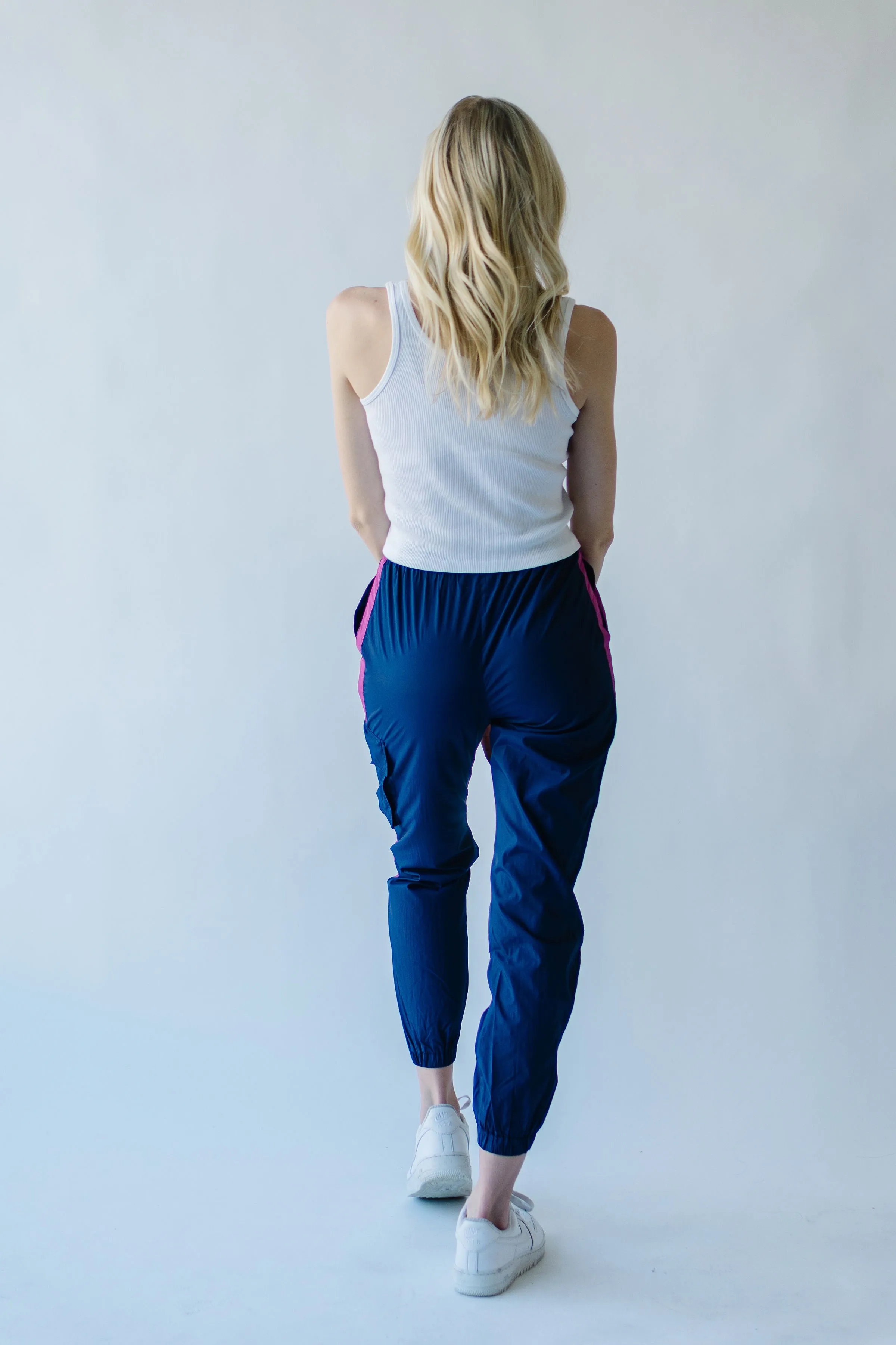 Piper & Scoot: The Lipa Windbreaker Pants in Navy