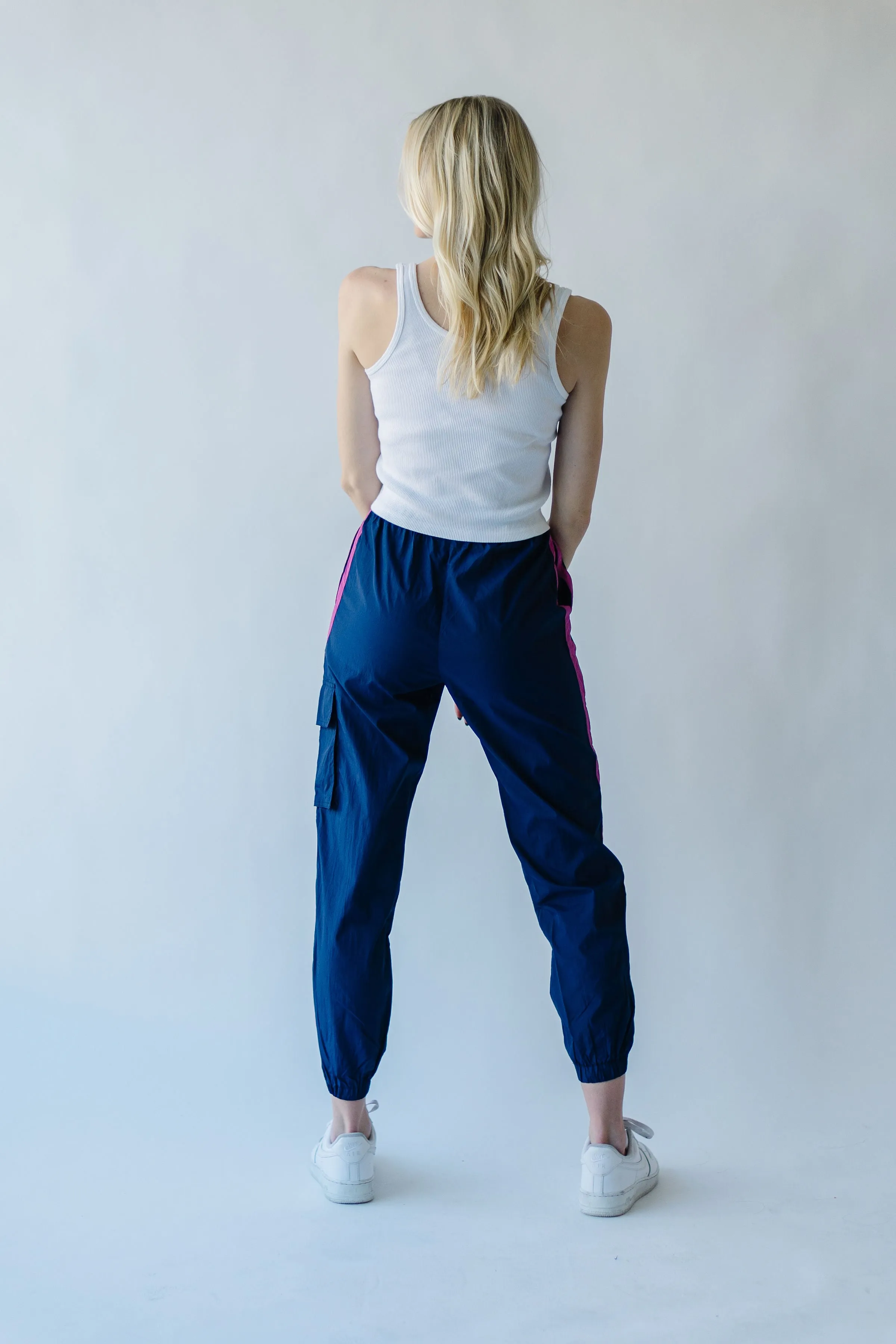 Piper & Scoot: The Lipa Windbreaker Pants in Navy