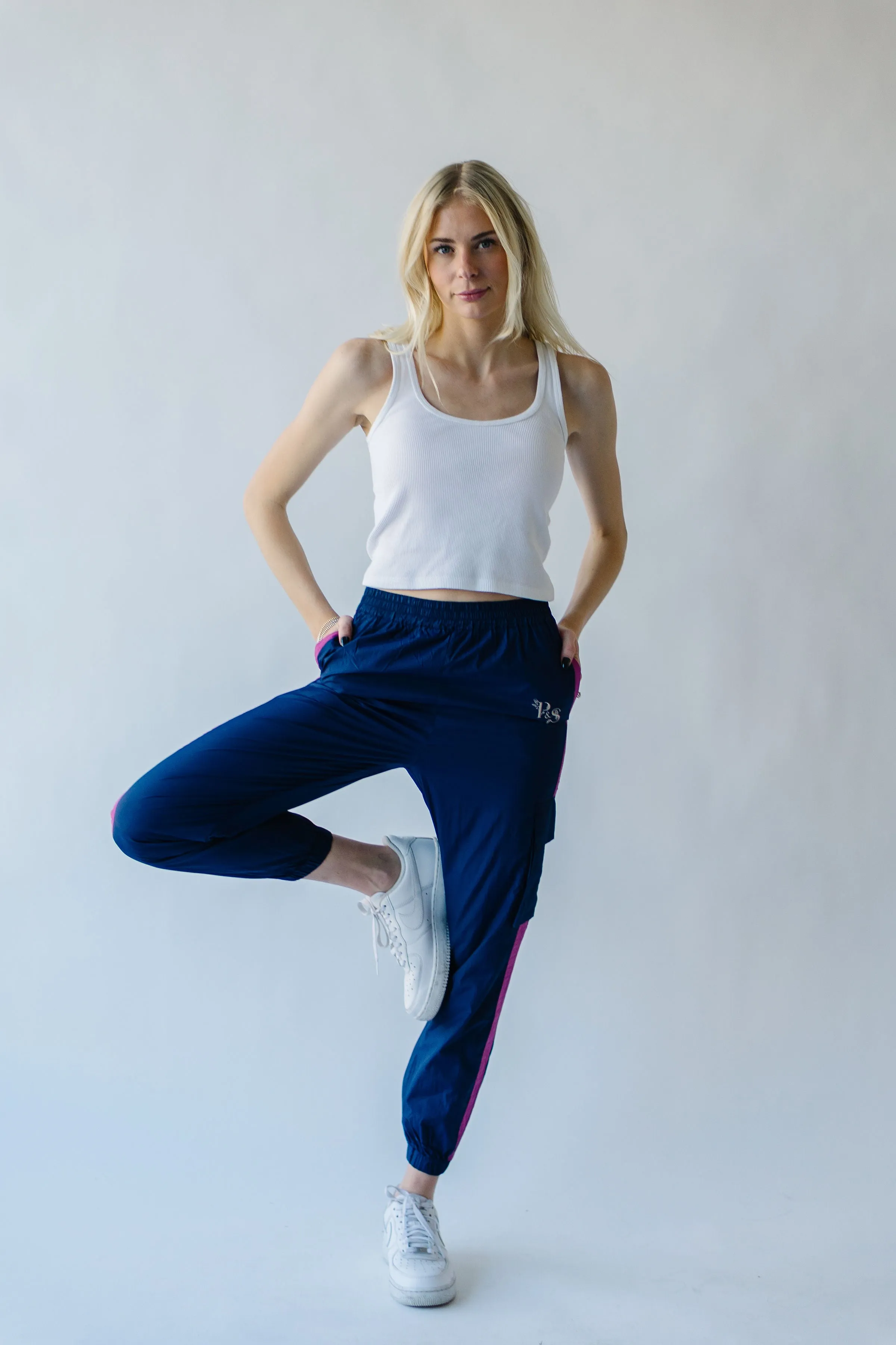 Piper & Scoot: The Lipa Windbreaker Pants in Navy