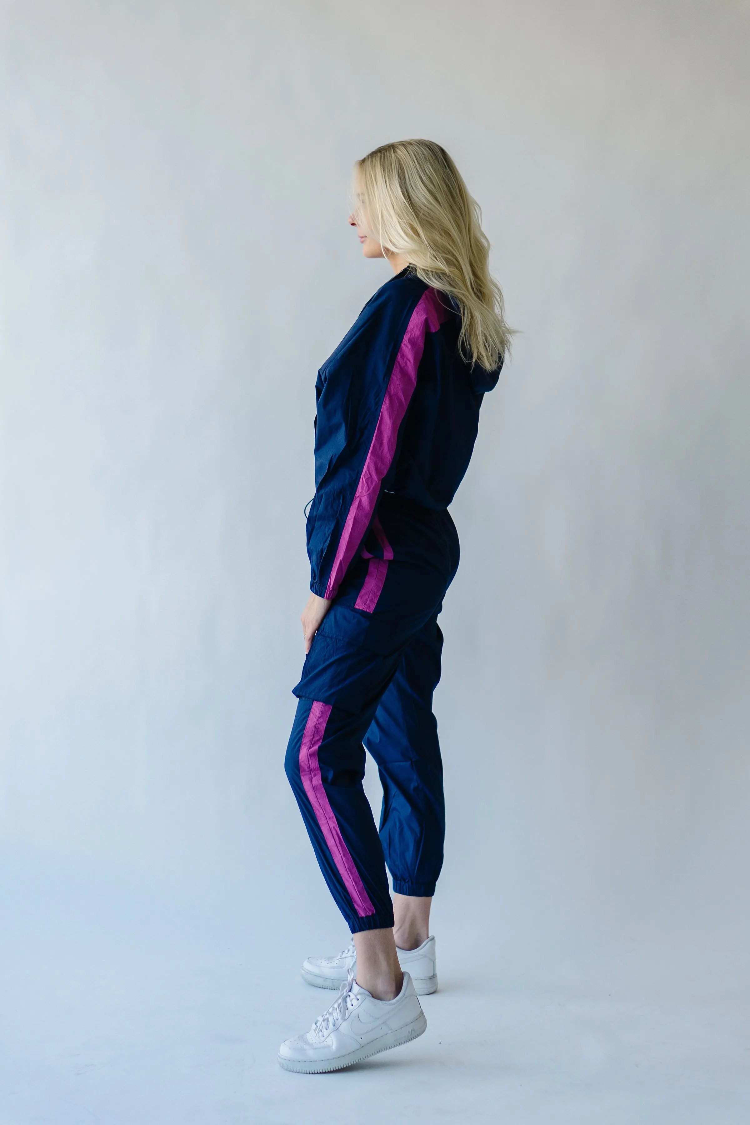 Piper & Scoot: The Lipa Windbreaker Pants in Navy